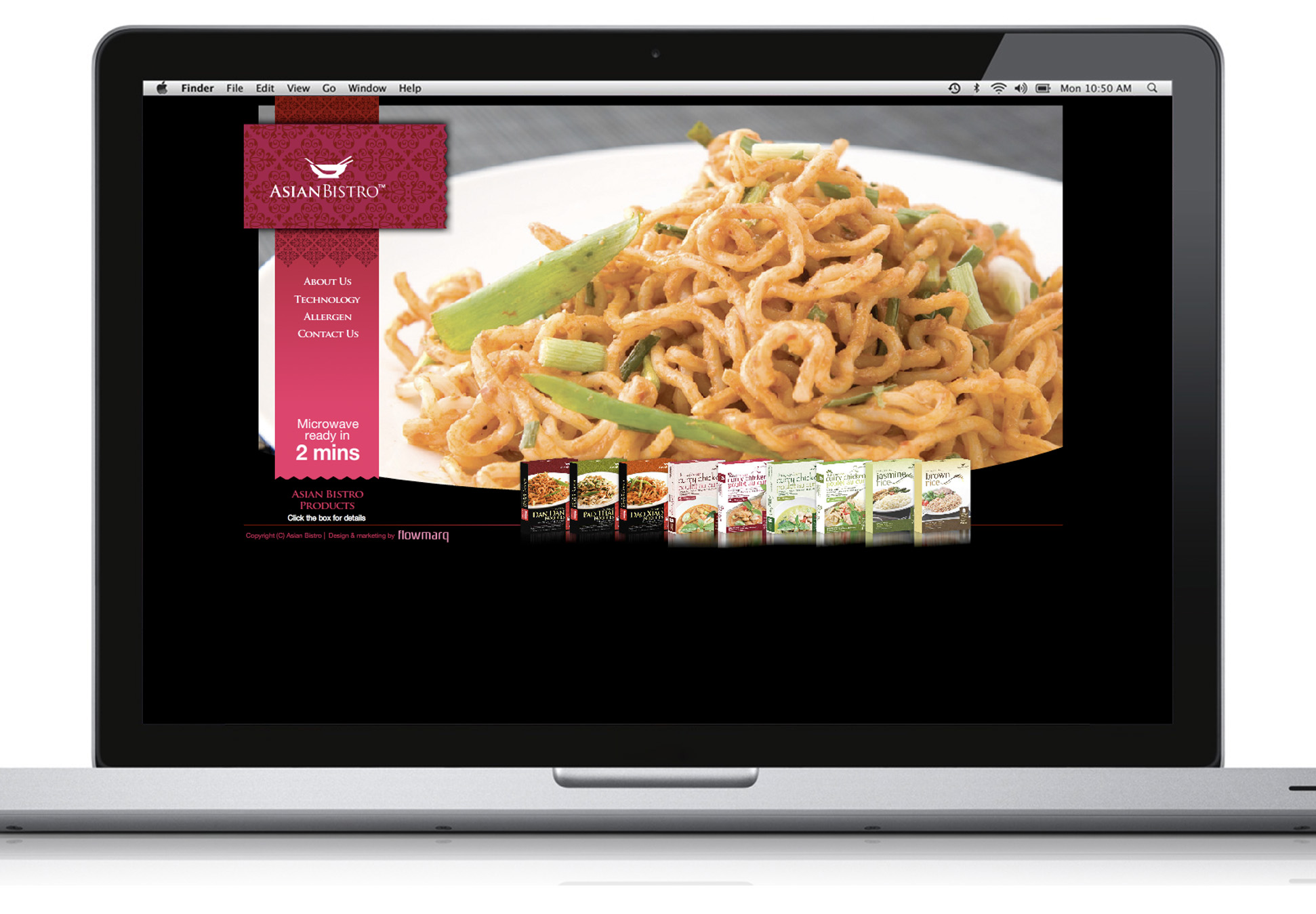 AsianBistro Website Design - Packaging & Branding Design