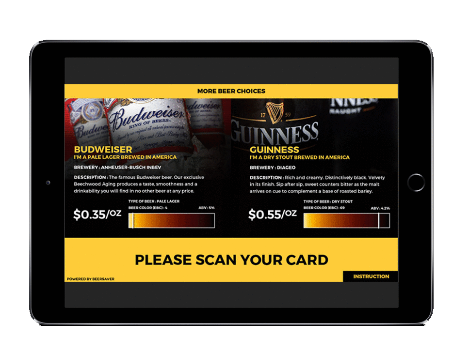 BeerSAVER Website Graphic Design - Interaction Design