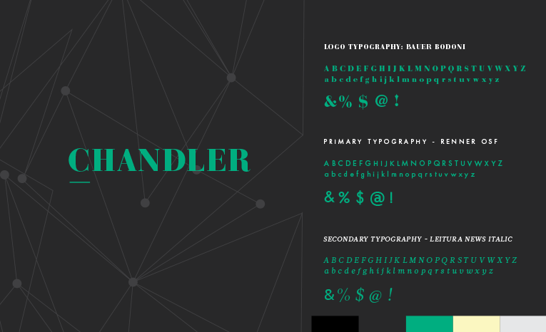 Chandler Typography -Architect Brand Identity