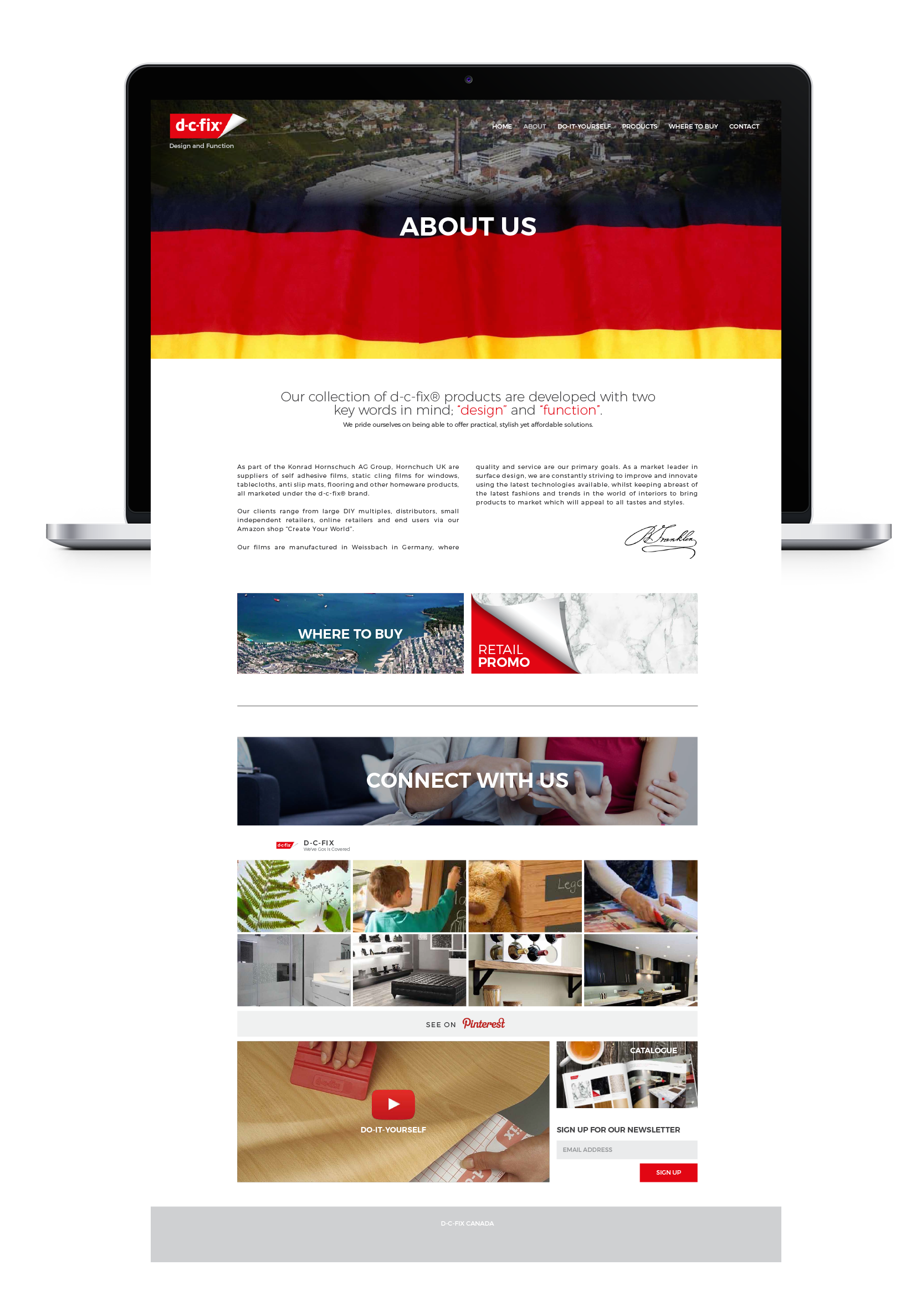 d-c-fix Website Design - Housewares Website