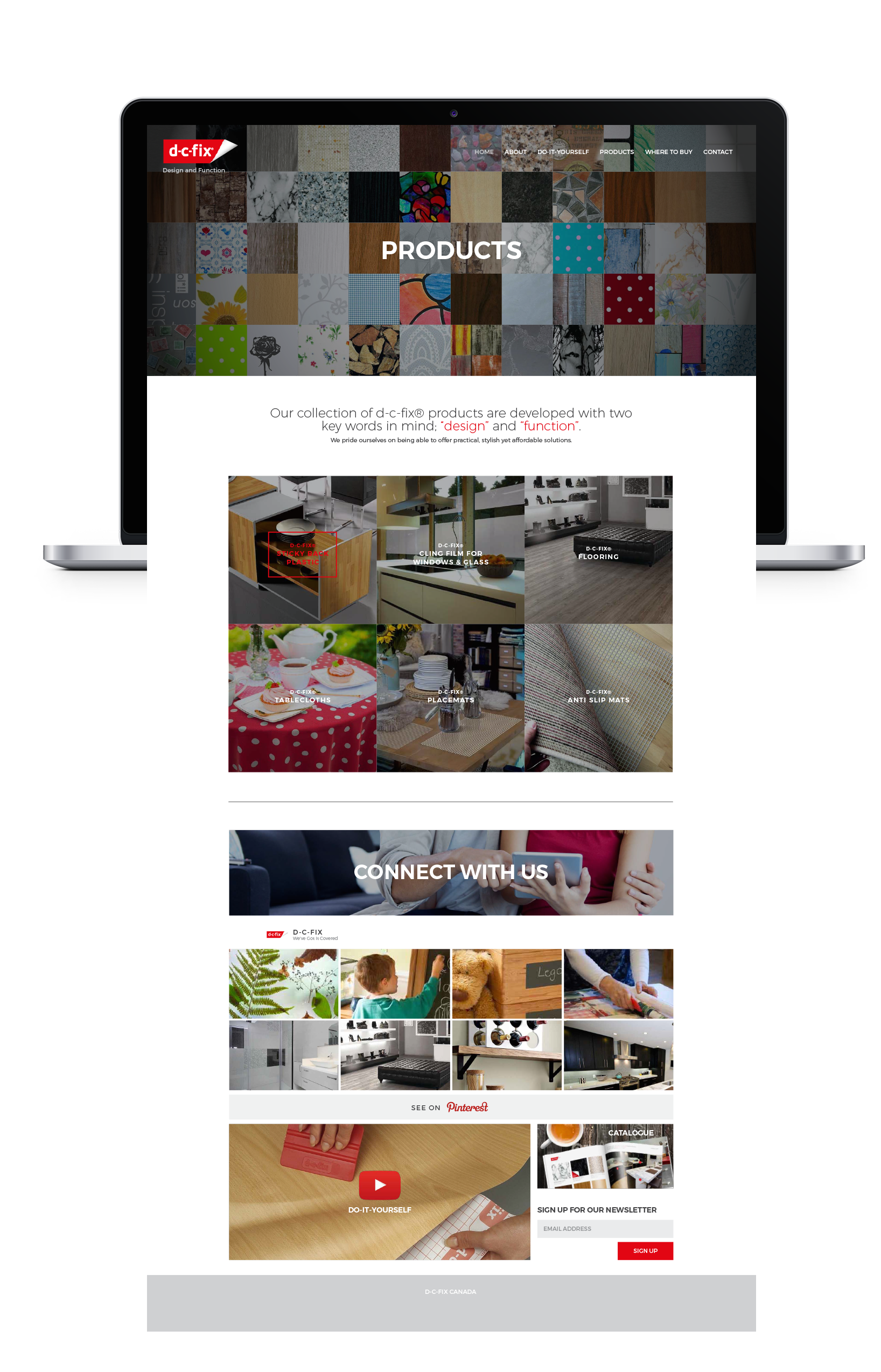d-c-fix Website Design - Housewares Website