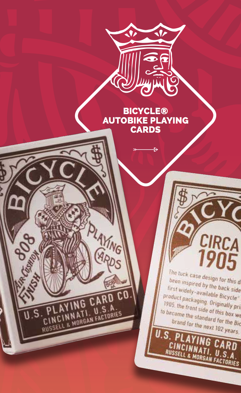 Bicycle Autobike Playing Cards - company branding