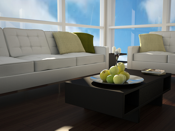 3D RENDERING of Modern Living Room 