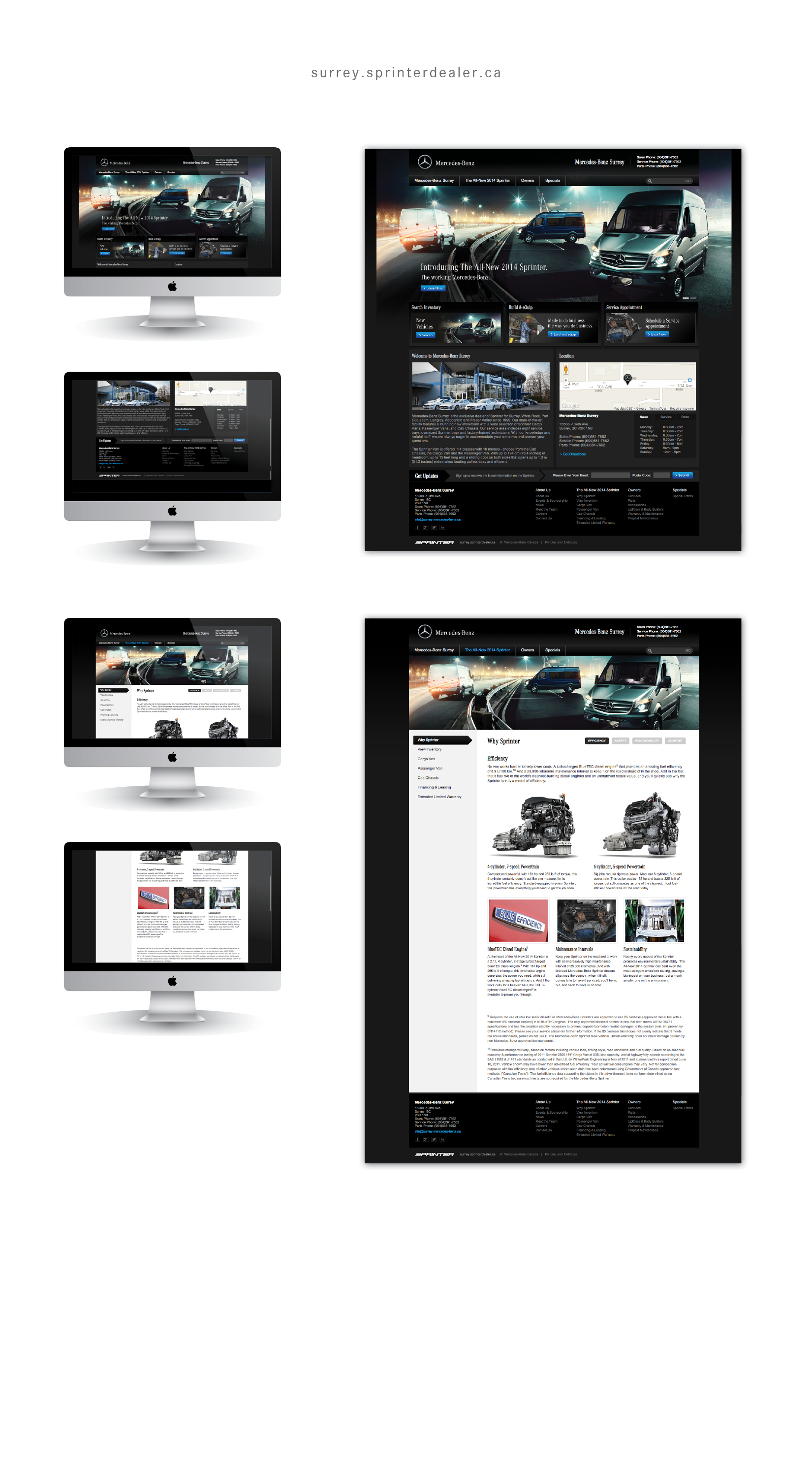 Sprinter automotive web design