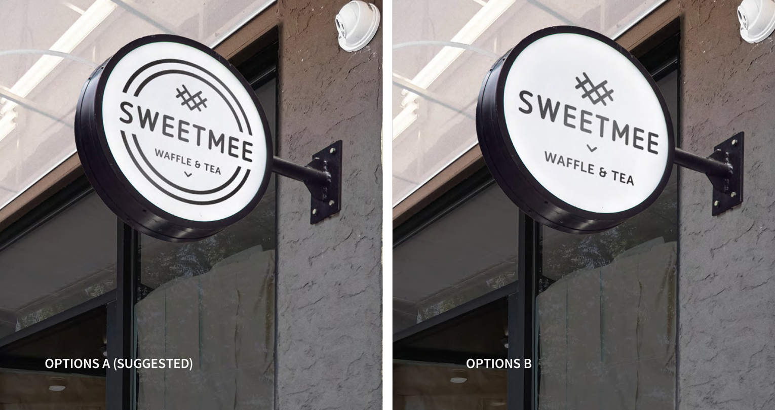  Sweet Mee Signage Options