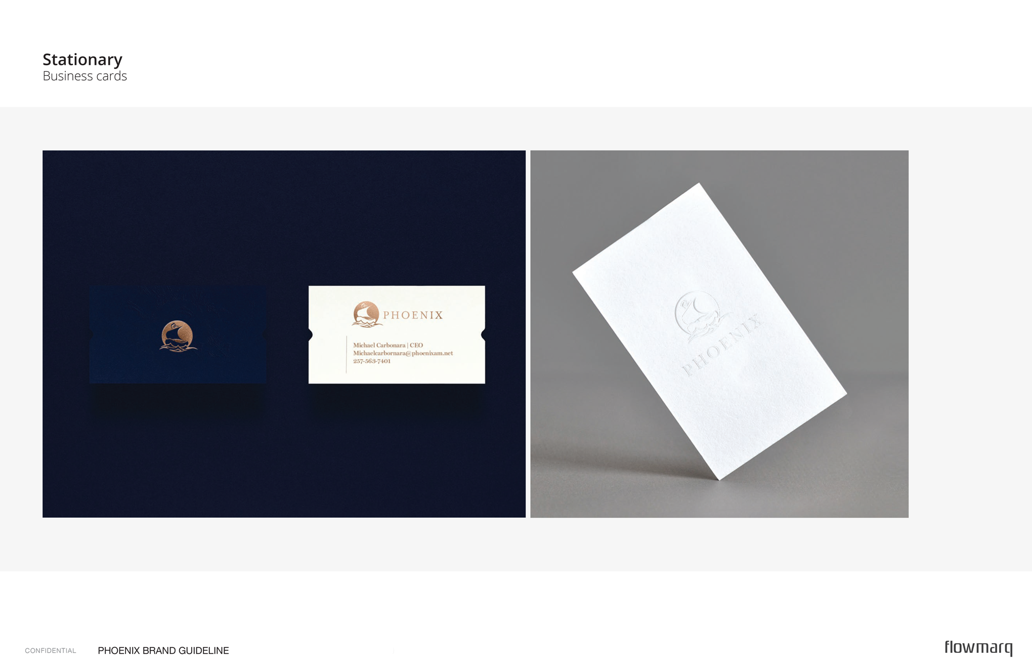 Phoenix - branded business card designs